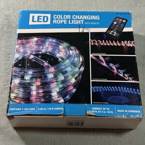Led Rope Lights Color Changing Rope 18FT Indoor Outdoor Waterproof No Remote